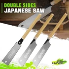 3pc Japanese Saw Tool Set Double Side Pull-cut Hand Saw 9 Inch Blade Woodworking
