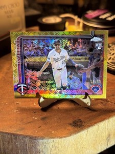 2025 Topps Chrome Logofractor #234 Brooks Lee (RC) Image Variation Gold /50 Card