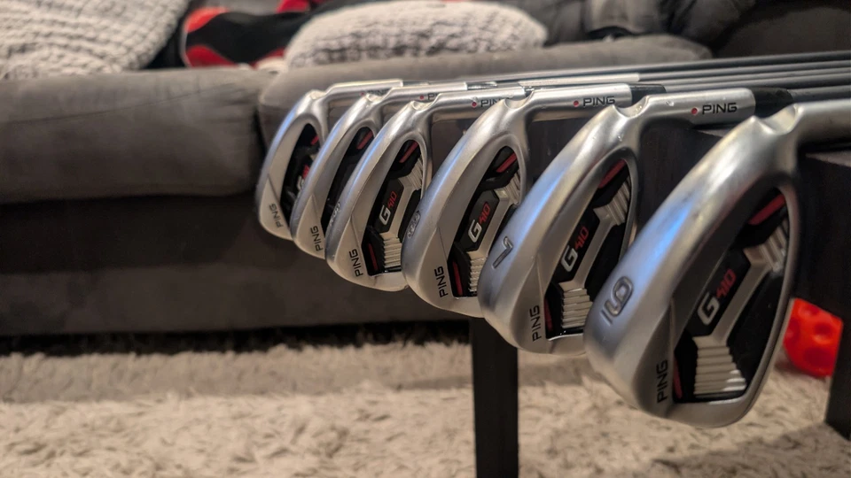 Hierros Ping G410 5 W (6 palos) Alta CB SR AWT eje golf orgullo empuñaduras - ¡Excelente! Foto 2 de 4