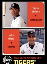 Pedro Santana / Mike Rivera Base Upper Deck Vintage 96 NM