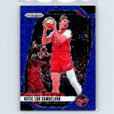 2024 Panini Prizm WNBA Katie Lou Samuelson #128 Blue Velocity Indiana Fever