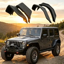 Tubular Steel Fender Flares Front Rear 7 W Led For 2007-2018 Jeep Wrangler Jk Tubular Steel Fender Flares Front Rear 7 W Led For 2007-2018 Jeep Wrangler Jk