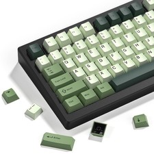 Double Shot PBT keycaps Green, Cherry Profile Keyboard Keycaps