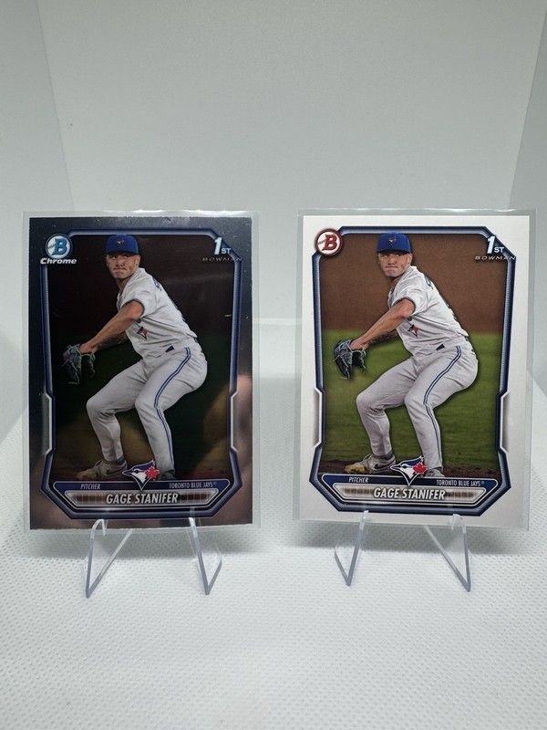 Topps 2026 Bowman 1st Gage Stanifer BP-37 Chrome & Base 2 Card Lot