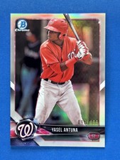 2017 Bowman Chrome Refractor #BCP199 Yasel Antuna Nationals #/499