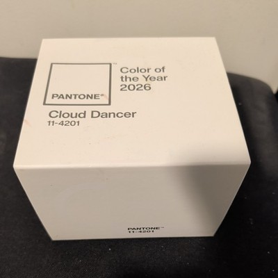 PANTONE 2026 COLOR OF THE YEAR MUG - CLOUD DANCER COLOR RARE!
