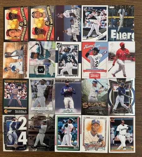 (20) Ken Griffey Jr. Baseball Card Lot Topps Panini Upper Deck Mariners Reds