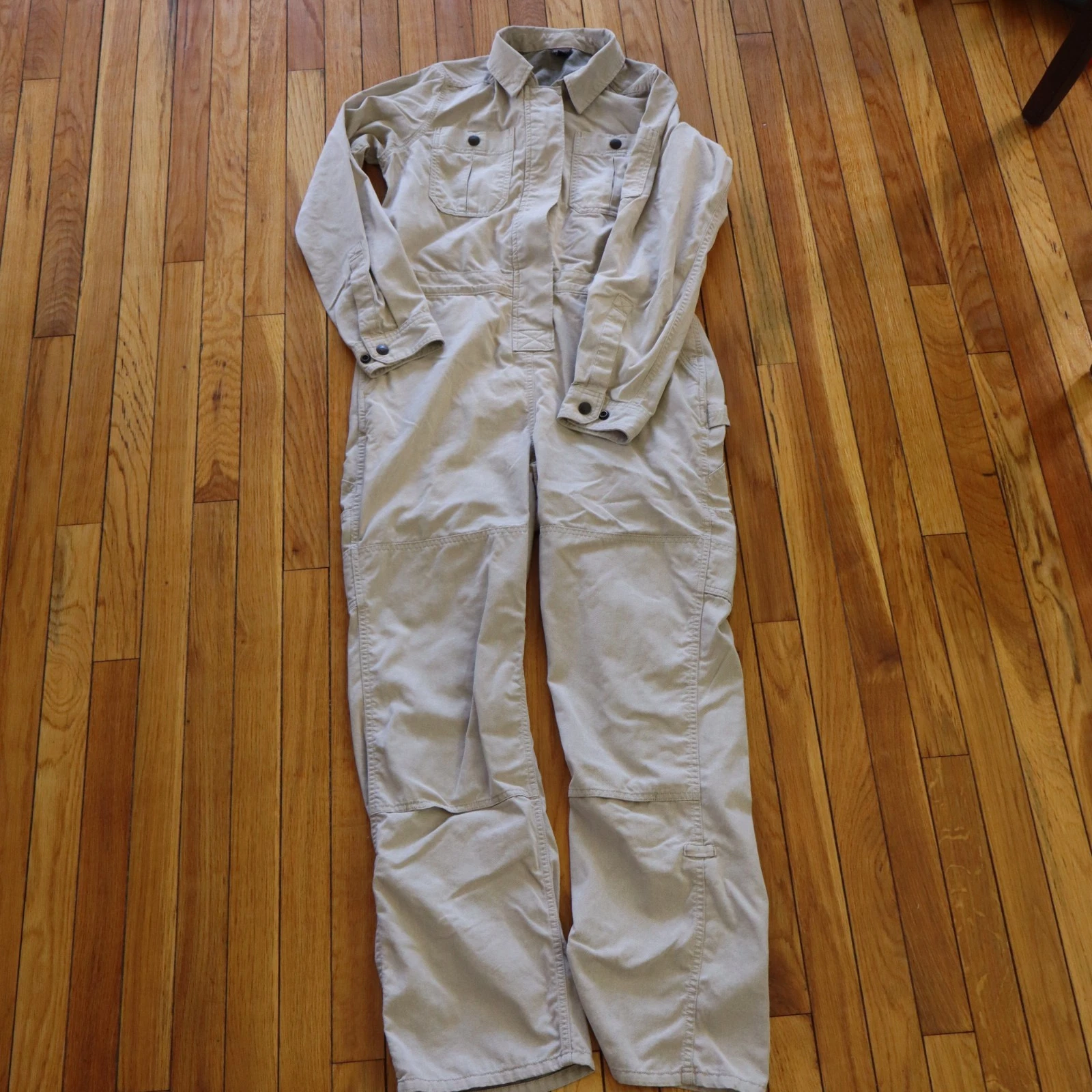 Patagonia Double Knee Hemp Canvas Shop Coveralls Womens Medium Tan Workwear Work