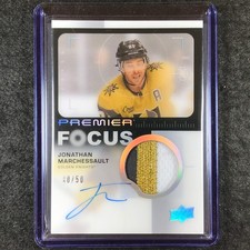 2023-24 Premier NHL JONATHAN MARCHESSAULT Focus Patch Auto 40/50