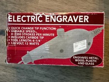 Electric Engraver 120 Volt, Variable Speed 0-7200 Strokes 46099 With Box