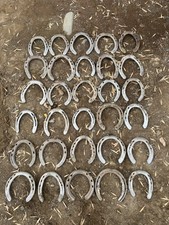 Lot Of 30 Used Horseshoes Various Styles Sizes Conditions. No Nails Have Clips