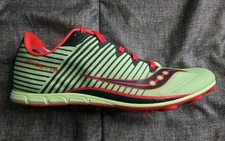 Picos de pista Saucony Vendetta 2 para mujer verde rojo talla 8 EU39 UK6 con herramienta