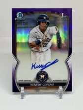 KENEDY CORONA 2023 Bowman Draft 1st Purple AUTO /250 Astros