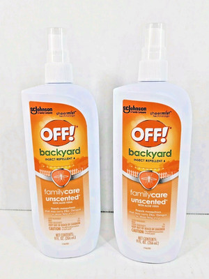 OFF! FamilyCare Unscented Insect Repellent Aloe Vera 9 oz Lot of 2 NEW