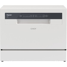 Candy CP6E51LW 6 Place Setting Tabletop Dishwasher in White (Grade C)