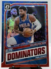 2024-25 Donruss Optic Paul George Elite Dominators Red Scope International #11 