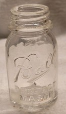 Vintage Miniature BALL PERFECT MASON SALESMAN SAMPLE Glass Jar #4 No Lid