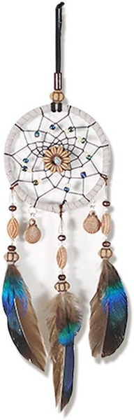 TraumfäNger Handgefertigt, Dsaren Feder Dreamcatcher Wandbehang Ornament FüR Bab-image