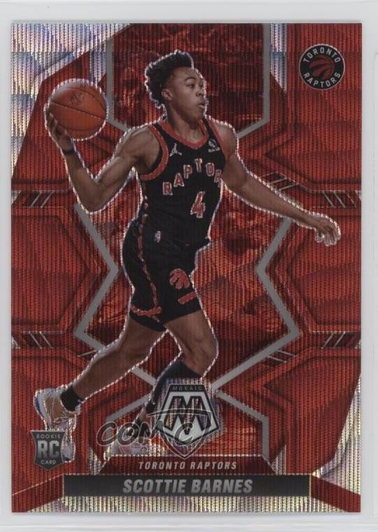 2021-22 Panini Mosaic Rookies Red Wave Prizm Scottie Barnes #207 Rookie RC 4o1