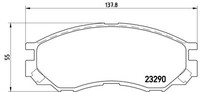 Brembo P 54 020 Bremsbelagsatz, Scheibenbremse For Changfeng Fengxing Landwind