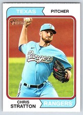 2023 Topps Heritage #584 Chris Stratton Texas Rangers