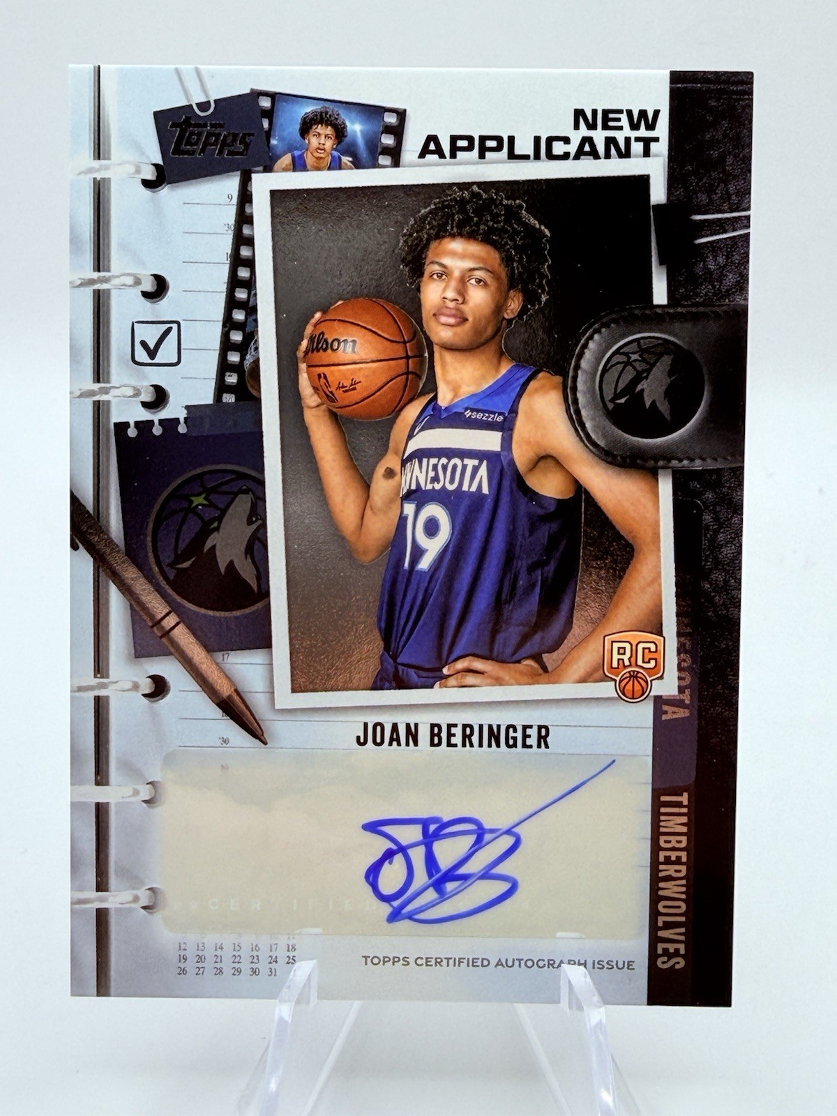2025 Topps Joan Beringer New Applicant Rookie Auto
