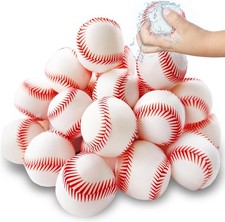 30 Pack 2.36" Water Bomb Splash Balls,Water Absorbent Baseballs Pool Toys,Reusab