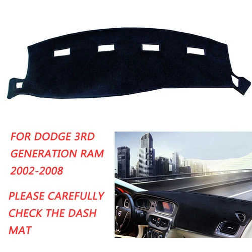 Mat Dash Cover Dashboard Pad For 2002 - 2008 Dodge Ram 1500 2500 3500 Dashmat