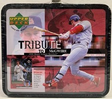1999 UPPER DECK TRIBUTE TO MCGWIRE MLB BASEBALL LUNCH BOX 30 CARD SET NEW SEALED