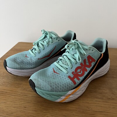 Hoka One One Rocket X Carbon Plate Trainers UK Turquoise Navy