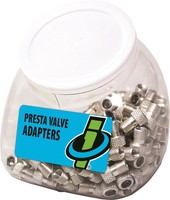 Genuine Innovations Alloy Presta Valve Adapters: Tub Of 150 on sale Genuine Innovations Alloy Presta Valve Adapters: Tub Of 150 on sale