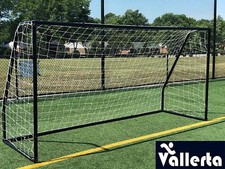 Vallerta Premier 12 X 6 FT. 2 NET Regulation Size Steel Soccer Goal Black 