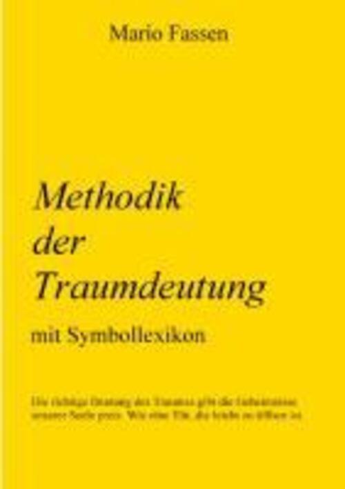 Methodik Der Traumdeutung Mit Symbollexikon Mario Fassen Taschenbuch