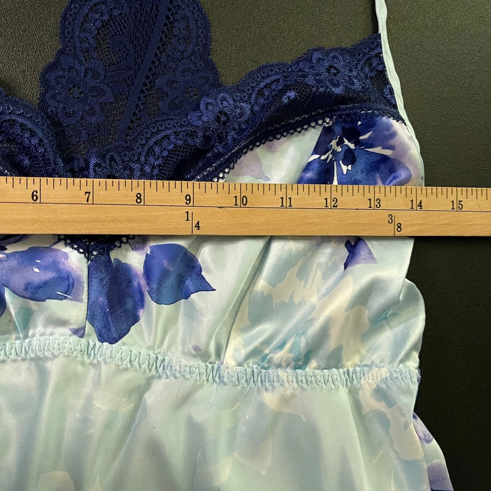 Conjunto de pijama corto y sin mangas Apt 9 Intimates azul floral para mujer talla L Foto 4 de 4