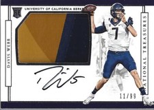 2017 Panini National Treasures Collegiate Football Cards 7