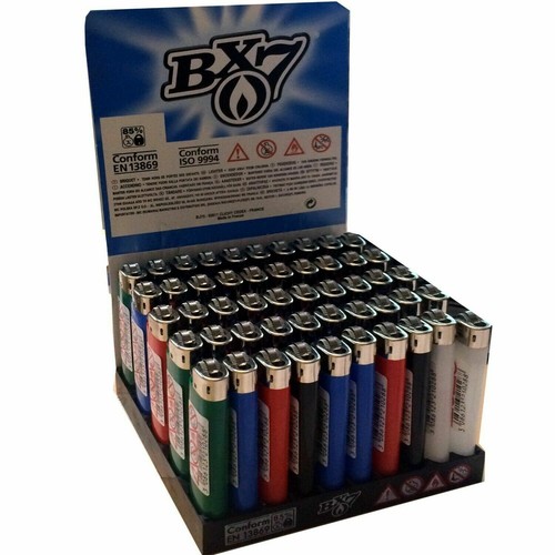 50x BIC Feuerzeuge BX7 Reibrad Einweg Feuerzeug mit Kindersicherung Lighter Pack - Bild 1 von 2