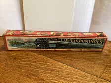 Antique Embossing Co Double 9 Express Liberty Dominoes Nice Graffics