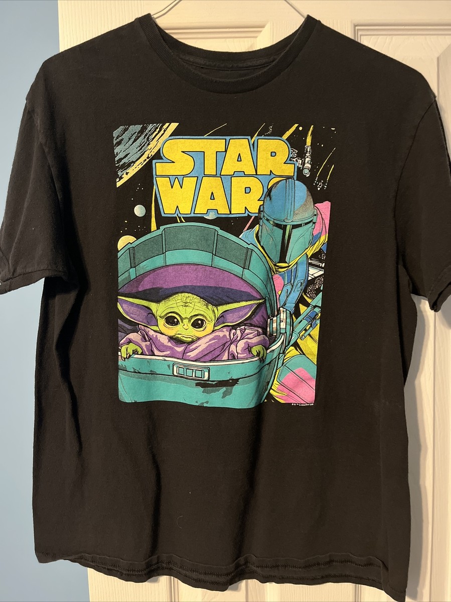 Men's L Star Wars The Mandalorian T-Shirt The Child Baby Yoda