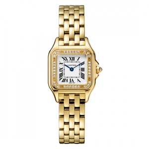 New Cartier Panthere 18k Yellow Gold Quartz 37 X 27 Mm Silver Watch Wjpn0016 700533221681 Ebay