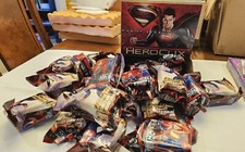 HEROCLIX MAN OF STEEL 19 SEALED FOIL BOOSTERS WITH GRAVITY FEED BOX LOT 60