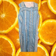 Pink K Floral Striped Sleeveless Lounger Dress with Pockets 1X