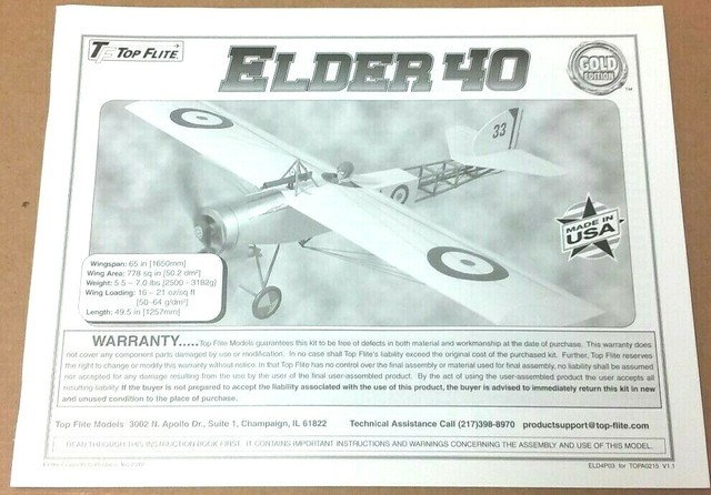 elder 40 rc plane