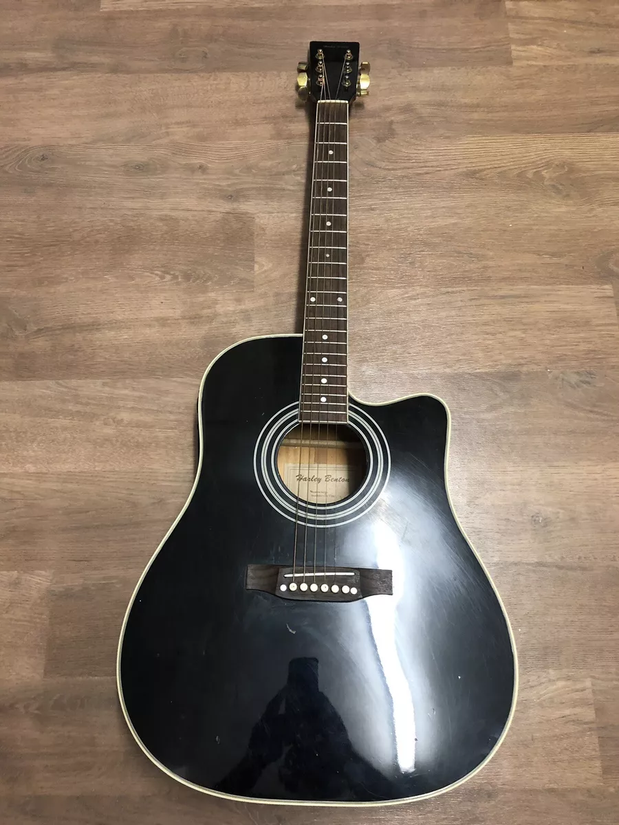 harley benton 6 string acoustic guitar HBD120CEBK