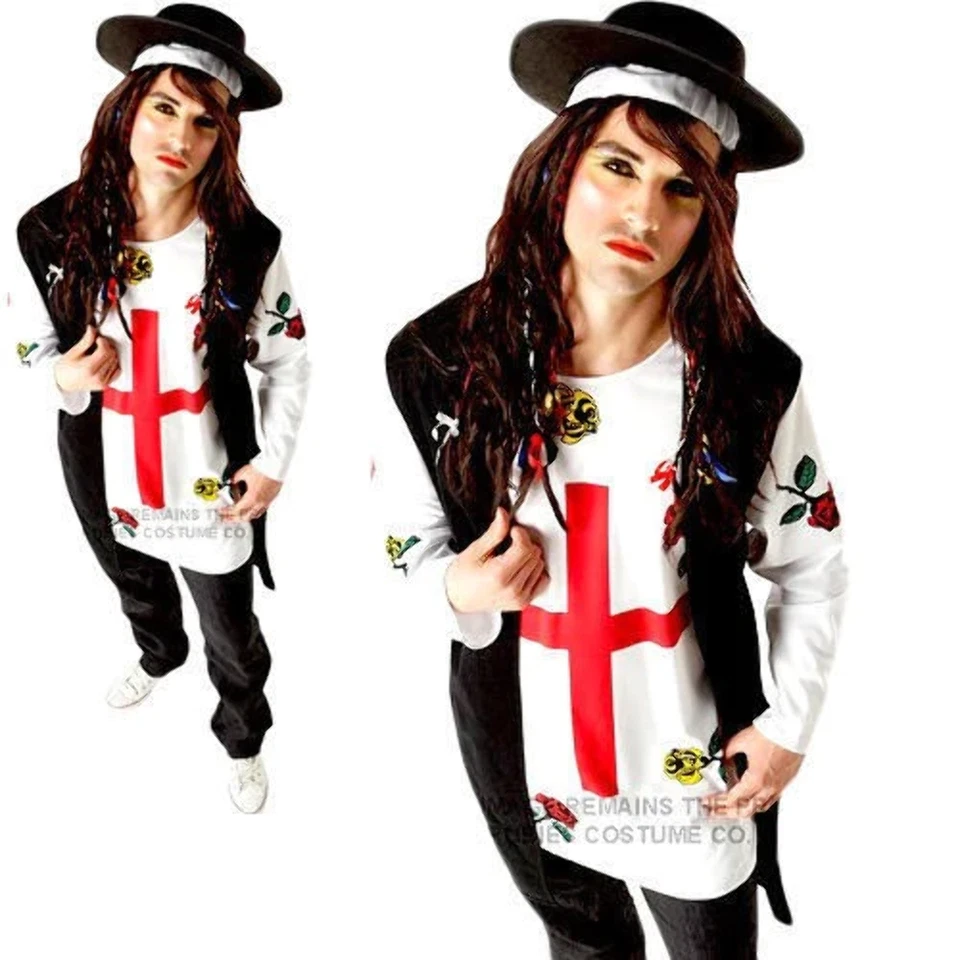 RUBIES 80’s New Wave Popstar Costume Adults Boy George Celebrity Fancy Dress