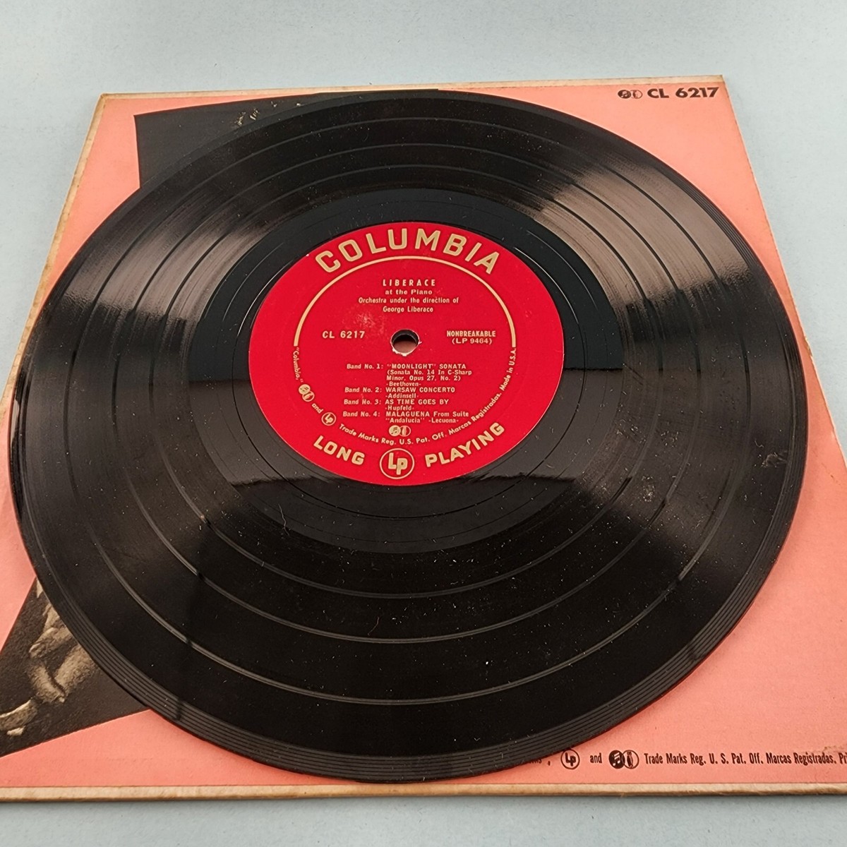 Liberace 78 RPM Columbia CL 6217 Masterworks Records at the Piano