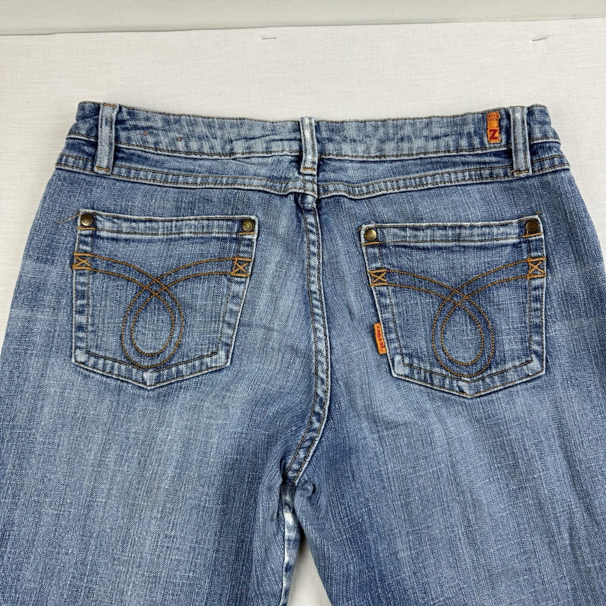 Vintage Zana Di Jeans Womens 11 Blue Flared Hipster Grunge Punk