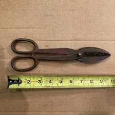 Stanley Tin Snips 10 in Shears Cutting Tool Drop Forged Solid Steel Blades