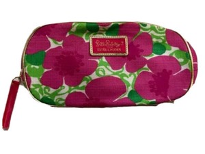 Lilly Pulitzer for Estee Lauder Women's Travel Make-up Bag Pouch Pink Floral