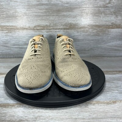 Cole Haan Grand OS Wingtip Oxford Shoes Beige Size 7 Men main image 4