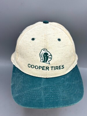 Nissun Cooper Tires Baseball Hat Men's One Size Off White Teal Snapback Cap